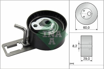 INA 531 0850 10 rola intinzator,curea distributie foto