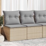 Set Gradina 4 Piese Gossi, Poliratan Bej, Perne Gri Deschis, Depozitare, Huse Lavabile