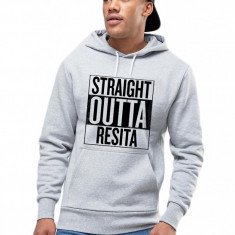 Hanorac Barbati Gri - Straight Outta Resita - XL