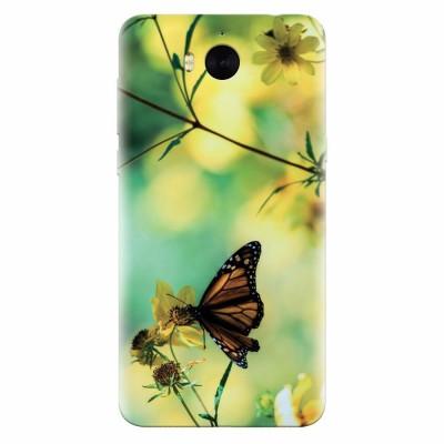 Husa silicon pentru Huawei Y6 2017, Butterfly foto