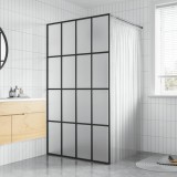 vidaXL Paravan de duș walk-in, 100x195 cm, sticlă securizată mată