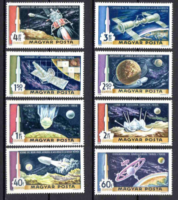 UNGARIA 1969, Cosmos, serie neuzata, MNH foto