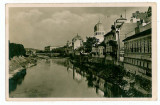 1230 - ORADEA, Synagogue and river - old postcard - used - 1915, Circulata, Fotografie