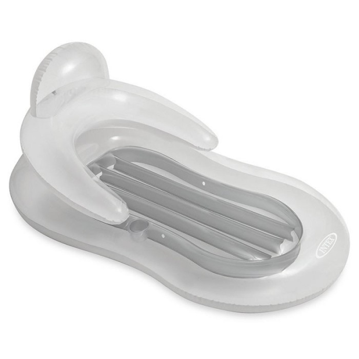 Saltea de plaja gonflabila Intex, 155 x 97 cm, manere si spatar Saltea de plaja gonflabila Intex, 155 x 97 cm, manere si spatar
