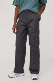 Dickies pantaloni barbati, culoarea gri, drept