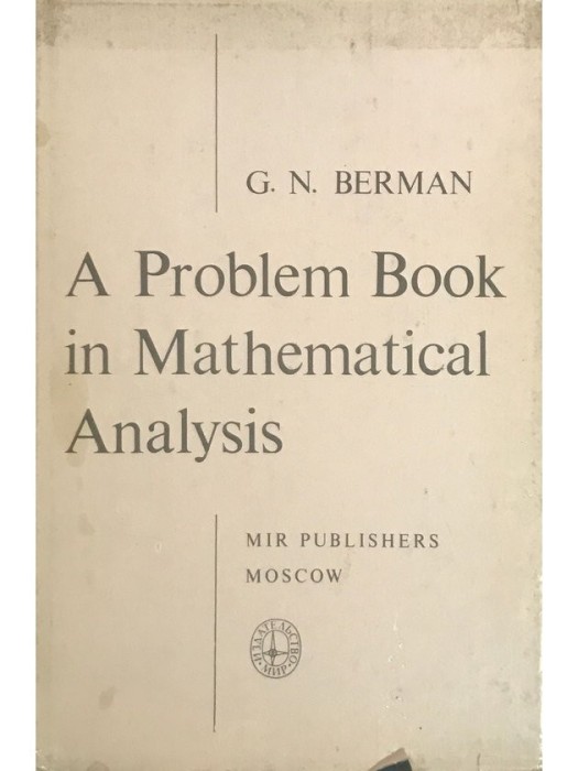 G. N. Berman - A Problem Book in Mathematical Analysis