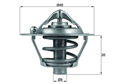 MAHLE TX 108 82D termostat,lichid racire foto