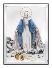 Icoana Fatima argint ceramica 13x18