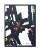 Tablou abstract inramat pictat manual, Sinergie, 75x55cm ulei pe panza, rama din lemn, Geo Ungureanu