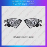 Lumini Ambientale difuzoare rotative stalpi Mercedes E W213 2017-2021 control pe sistemul original sau telefon CarStore Technology