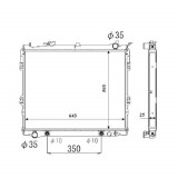 Radiator racire Mazda Mpv, 03.1999, Motorizare 2, 5 Td 85kw; 3, 0 V6 110/116kw Diesel/Benzina, tip climatizare Cu/fara AC, cutie Manuala, diametru