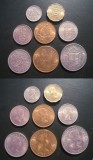 MAREA BRITANIE █ SET █ 1/2+1 Penny 3+6 Pence +1+2 Shilling +1/2 Crown 1966 █ UNC