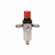 Regulator de presiune cu filtru, manometru, 2 cuple rapide iesire, max. 12 bar, racord intrare 3/8'', FIAC, tip 950/1