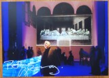 Autograf al regizorului britanic Peter Greenway pe fotografie mare si pe invitatia de la spectacolul de la Sala Polivalenta