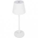 Lampa LED de masa, tocuh control, diametru 11cm, inaltime 36 cm, cu 3 intensitati de lumina, cap detasabil, alb