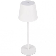 Lampa LED de masa, tocuh control, diametru 11cm, inaltime 36 cm, cu 3 intensitati de lumina, cap detasabil, alb