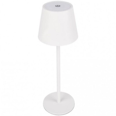 Lampa LED de masa, tocuh control, diametru 11cm, inaltime 36 cm, cu 3 intensitati de lumina, cap detasabil, alb foto