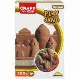 Cumpara ieftin Nisip kinetic, Crafy, Play Sand, 500g, Natural