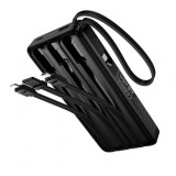 Baterie Externa HOCO J156 Founder, 10000mAh, 22.5W, QC + PD, 1 x Lightning - 1 x microUSB - 1 x USB-A - 2 x USB-C, Neagra