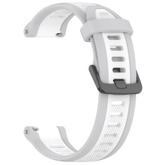Techsuit - Watchband 18mm (W053) - Huawei Watch GT 4 (41mm)/W1/Honor Watch S1/Garmin Venu 2S/Vivoactive 4S - White foto