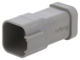 Conector cablu-cablu PX0 tată mufă 6 pini gri IP68