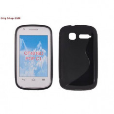 HUSA SILICON S-LINE ALCATEL OT-4015X / ORANGE YOMI NEGRU