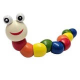 Jucarie Omida din Lemn Colorat, 19 cm, Multicolor, CMCLASS