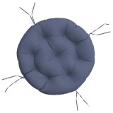 Cumpara ieftin Perna rotunda, bleumarin, &Oslash; 60 x11 cm, tesatura Oxford