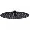 vidaXL Cap de duș tip ploaie rotund, negru, 25 cm, oțel inoxidabil 147691