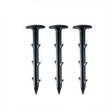 Set 20 cuie plastic fixare folie agrotextil antiburuieni mulcire, lungime 15 cm, diametru 33mm