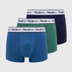 Pepe Jeans boxeri 3-pack barbati, culoarea albastru marin