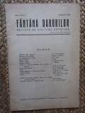 FANTANA DARURILOR , REVISTA DE CULTURA CRESTINA , no. 7 , 1934