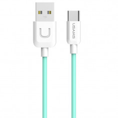 Cablu de date USB - USB Type-C Usams U Turn SJ099 Turquoise