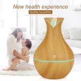 Umidificator de Aer cu Ultrasunete, Lemn cu LED