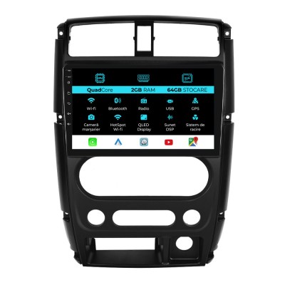 Navigatie Dedicata Suzuki Jimny 3 (2005-2019), 9Inch, 2Gb Ram, 64Gb Stocare, Carplay foto