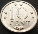Cumpara ieftin Moneda exotica 10 CENTI - ANTILELE OLANDEZE (Caraibe), anul 1980 * cod 551, America Centrala si de Sud