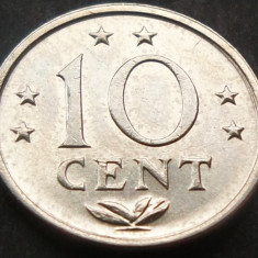 Moneda exotica 10 CENTI - ANTILELE OLANDEZE (Caraibe), anul 1980 * cod 551