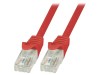 Patch cord U/UTP Cat6 PVC roșu 1,5m, Logilink
