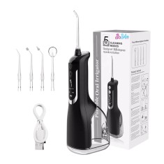 Irigator Oral Profesional pentru Dus Bucal, Sofia CONCEPT&reg;, 5 Trepte, IPX7, 2200mAh, 330 ML, Black