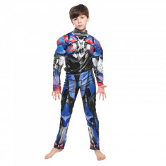 Costum cu muschi Transformers Optimus Prime pentru baieti foto