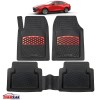 Mazda 3 BP Covorașe Auto TeamCar&reg; Tip Tăviță Compatibile (2019&ndash;prezent) - Sedan Red, Cauciuc, Oem