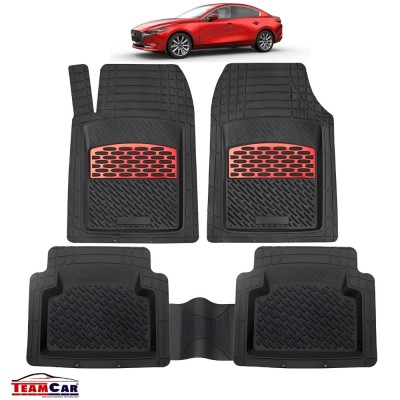 Mazda 3 BP Covorașe Auto TeamCar&amp;reg; Tip Tăviță Compatibile (2019&amp;ndash;prezent) - Sedan Red foto