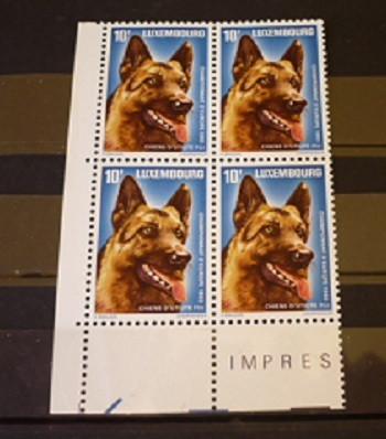 LUXEMBURG 1983 - CAINI CIOBANESC GERMAN, bloc MNH, S8 foto