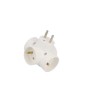R-48/Z Conector AC supply splitter Layout 2P+PE white TIMEX-ELEKTRO