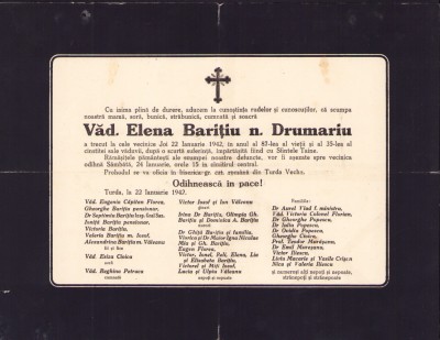 HST A1108 Ferpar 1942 Elena Barițiu născută Drumariu - Turda foto