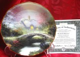 FARFURIE DECORATIVA PORTELAN DECOR THOMAS KINKADE BRADEX EDITIE LIMITATA COLECTIA ASCUNZATORI ROMANTICE