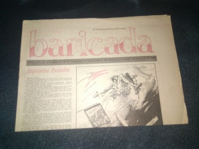 REVISTA BARICADA 10 APRILIE 1990 foto