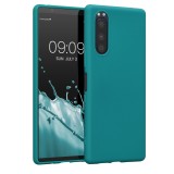 Husa pentru Sony Xperia 5, Silicon, Verde, 50151.57, Carcasa, Kwmobile