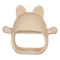 Jucarie pentru dentitie din silicon, appekids, manusa kitty - bubble beige