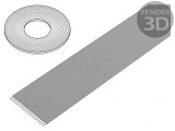 Cablu Bandă 1mm Litat Cu 16x28AWG Neecranat 100M PVC Gri